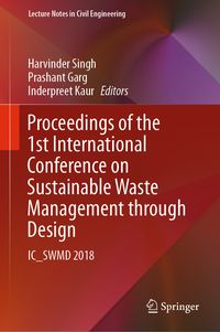 Produktbild: Proceedings of the 1st International Conference on Sustainable Waste Management through Design