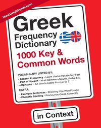 Produktbild: Greek Frequency Dictionary - 1000 Key & Common Words in Context