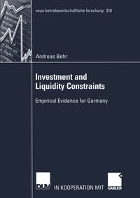 Produktbild: Investment and Liquidity Constraints