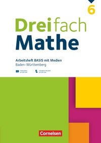 Produktbild: Dreifach Mathe - Baden-W&uuml;rttemberg - 6. Schuljahr
