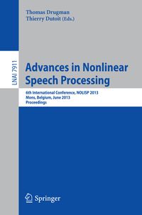 Produktbild: Advances in Nonlinear Speech Processing