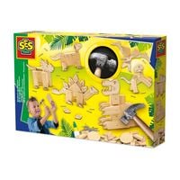 Produktbild: SES CREATIVE Holzarbeitsset Dinosaurier
