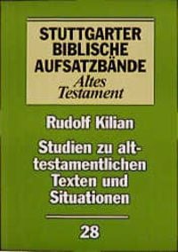 Produktbild: Studien zu alttestamentlichen Texten und Situationen