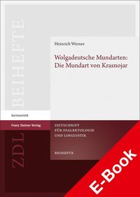 Produktbild: Wolgadeutsche Mundarten: Die Mundart von Krasnojar