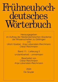 Produktbild: Fr&uuml;hneuhochdeutsches W&ouml;rterbuch / Fr&uuml;hneuhochdeutsches W&ouml;rterbuch. Band 11/Lieferung 5