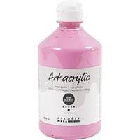 Produktbild: Creativ Company Acrylfarbe, Mattgl&auml;nzend, Deckend, Staubros&eacute;, 500 ml/ 1 Fl.