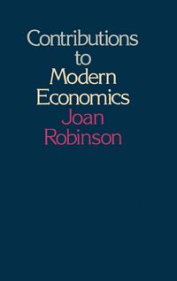 Produktbild: Contributions to Modern Economics