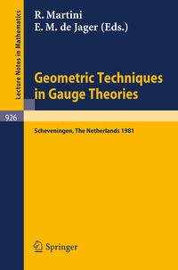 Produktbild: Geometric Techniques in Gauge Theories