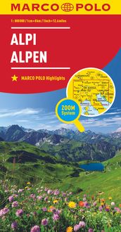 MARCO POLO Länderkarte Alpen 1:800.000 
