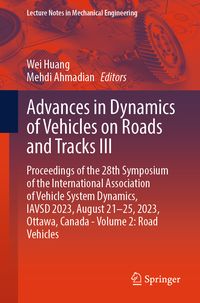 Produktbild: Advances in Dynamics of Vehicles on Roads and Tracks III