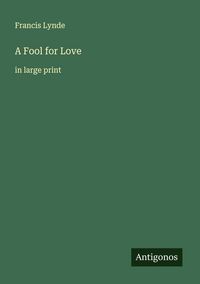 Produktbild: A Fool for Love