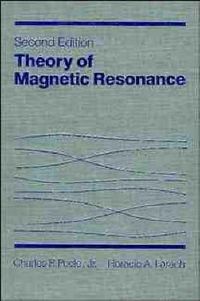 Produktbild: Jr., C: Theory of Magnetic Resonance