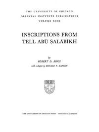 Produktbild: Inscriptions from Tell Abu Salabikh