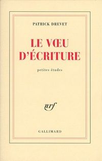Produktbild: Le voeu d'&eacute;criture