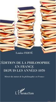 Produktbild: L'edition de la philosophie en France depuis les annees 1970
