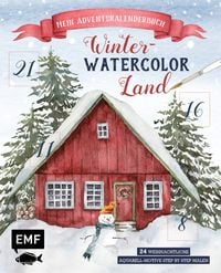 Produktbild: Mein Adventskalender-Buch: Winter-Watercolor-Land
