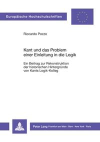 Produktbild: Kant und das Problem einer Einleitung in die Logik