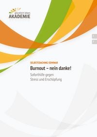 Produktbild: Burnout - nein danke!