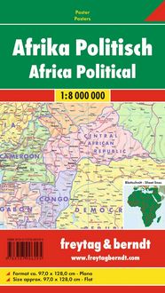 Produktbild: freytag & berndt Poster Afrika physisch-politisch 1:8 Mio.