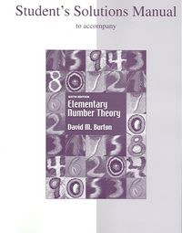 Produktbild: Student's Solutions Manual to Accompany Elementary Number Theory
