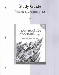 Produktbild: Study Guide Volume 1 to Accompany Intermediate Accounting