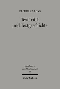 Produktbild: Textkritik und Textgeschichte