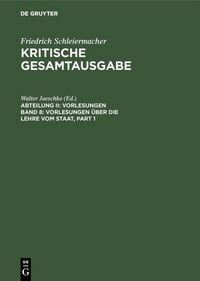 Produktbild: Vorlesungen &uuml;ber die Lehre vom Staat