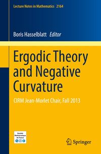 Produktbild: Ergodic Theory and Negative Curvature