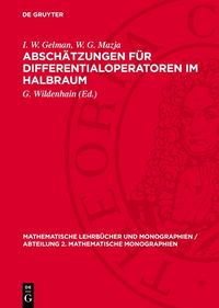 Produktbild: Absch&auml;tzungen f&uuml;r Differentialoperatoren im Halbraum