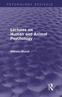 Produktbild: Lectures on Human and Animal Psychology (Psychology Revivals)