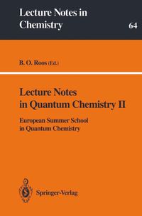 Produktbild: Lecture Notes in Quantum Chemistry II