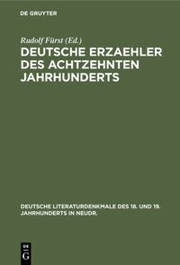 Produktbild: Deutsche Erzaehler des achtzehnten Jahrhunderts