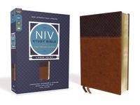 Produktbild: NIV Study Bible, Fully Revised Edition, Large Print, Leathersoft, Brown, Red Letter, Comfort Print