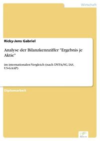 Produktbild: Analyse der Bilanzkennziffer "Ergebnis je Aktie"