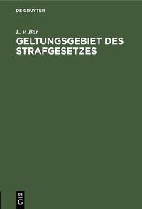 Produktbild: Geltungsgebiet des Strafgesetzes