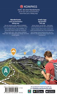 KOMPASS Wanderkarten-Set 672 Dolomiten, Dolomites, Dolomiti (4 Karten) 1:35.000