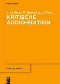 Produktbild: Kritische Audio-Edition