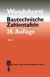 Produktbild: Bautechnische Zahlentafeln