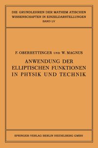 Produktbild: Anwendung der Elliptischen Funktionen in Physik und Technik