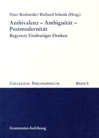 Produktbild: Ambivalenz - Ambiguit&auml;t - Postmodernit&auml;t