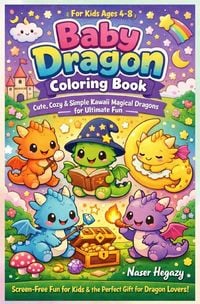 Produktbild: Baby Dragon Coloring Book for Kids Ages 4-8 Cute, Cozy &amp; Simple Kawaii Magical Dragons for Ultimate Fun