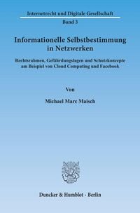 Produktbild: Informationelle Selbstbestimmung in Netzwerken.