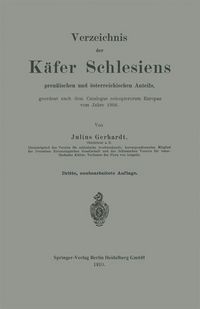 Produktbild: Verzeichnis der K&auml;fer Schlesiens