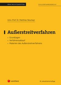 Produktbild: Au&szlig;erstreitverfahren (Skriptum)