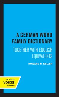 Produktbild: A German Word Family Dictionary
