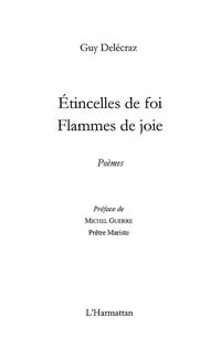 Produktbild: Etincelles de foi. flammes de joie - poemes