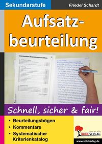 Produktbild: Aufsatzbeurteilung in der Sekundarstufe