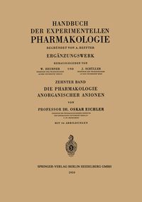 Produktbild: Die Pharmakologie Anorganischer Anionen