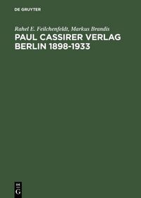 Produktbild: Paul Cassirer Verlag Berlin 1898-1933