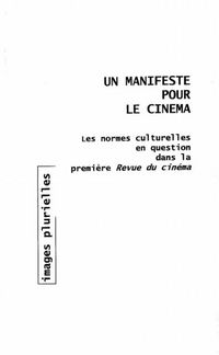 Produktbild: Un manifeste pour le cinema